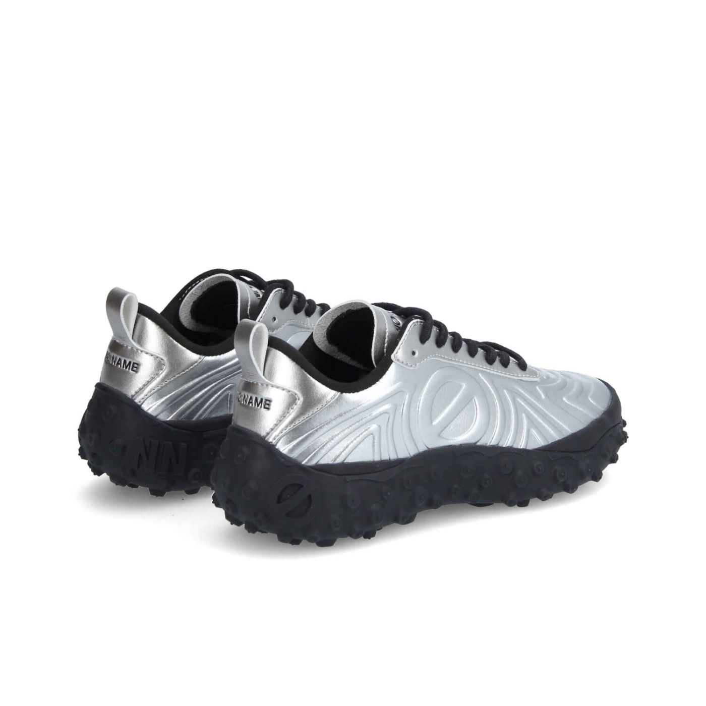 ONDA SNEAKER W - LEATHER METAL - ARGENTO
